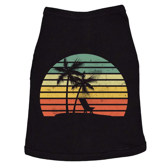 Vintage Sunset Beach Doggie Tank