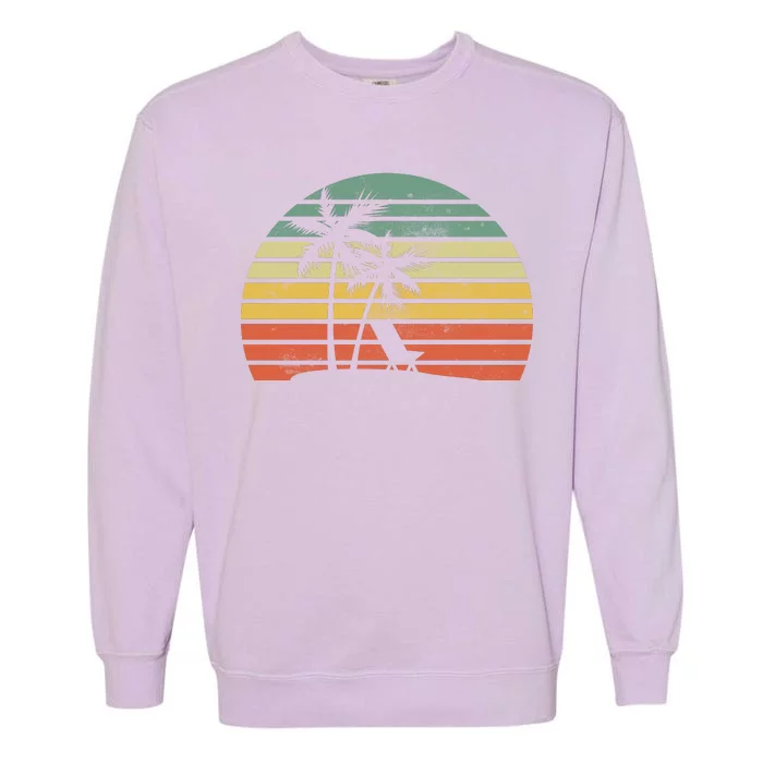 Vintage Sunset Beach Garment-Dyed Sweatshirt