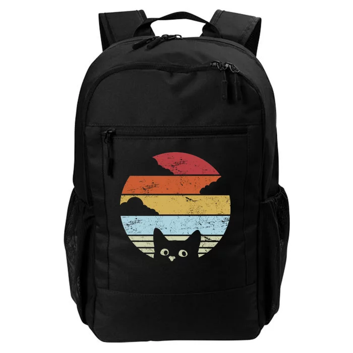 Vintage Sunset Cat Daily Commute Backpack