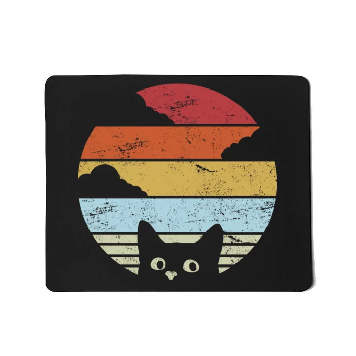 Vintage Sunset Cat Mousepad