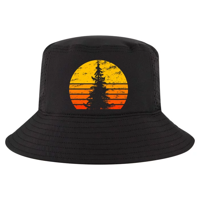 Vintage Sunset Tree Cool Comfort Performance Bucket Hat