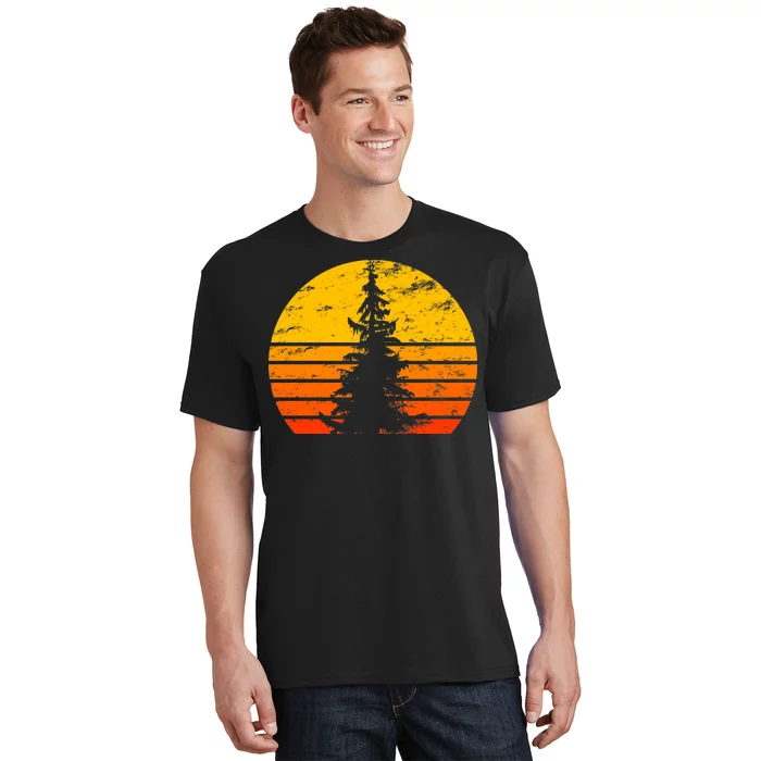 Vintage Sunset Tree T-Shirt