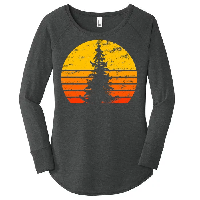 Vintage Sunset Tree Women's Perfect Tri Tunic Long Sleeve Shirt