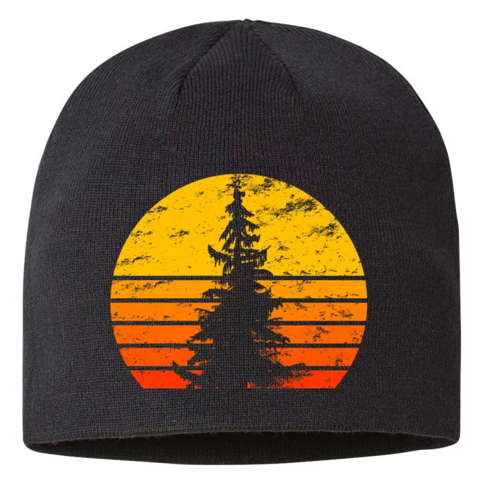 Vintage Sunset Tree 8 1/2in Sustainable Knit Beanie