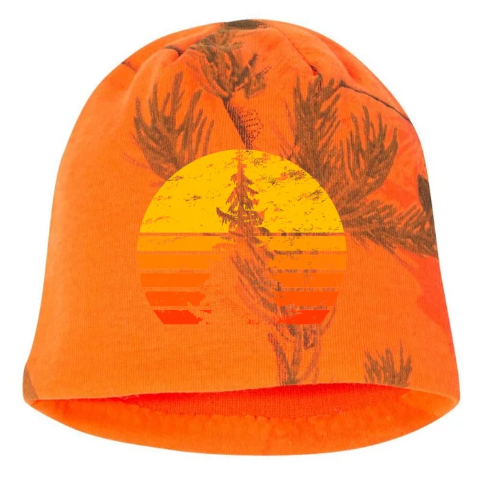 Vintage Sunset Tree Kati - Camo Knit Beanie