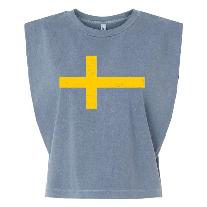 Vintage Swedish Flag Garment-Dyed Women's Muscle Tee