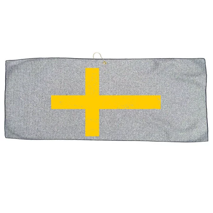 Vintage Swedish Flag Large Microfiber Waffle Golf Towel