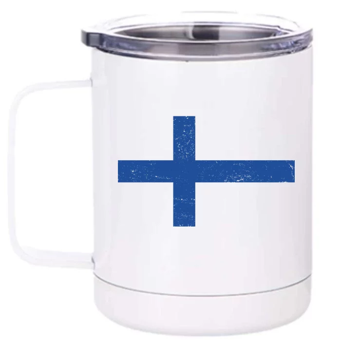 Vintage Swedish Flag Front & Back 12oz Stainless Steel Tumbler Cup