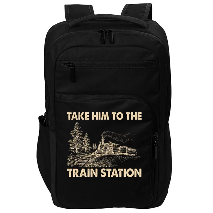 Vintage Take Him To the Train Station Impact Tech Backpack