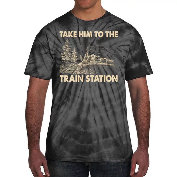 Vintage Take Him To the Train Station Tie-Dye T-Shirt