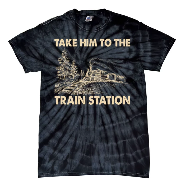 Vintage Take Him To the Train Station Tie-Dye T-Shirt