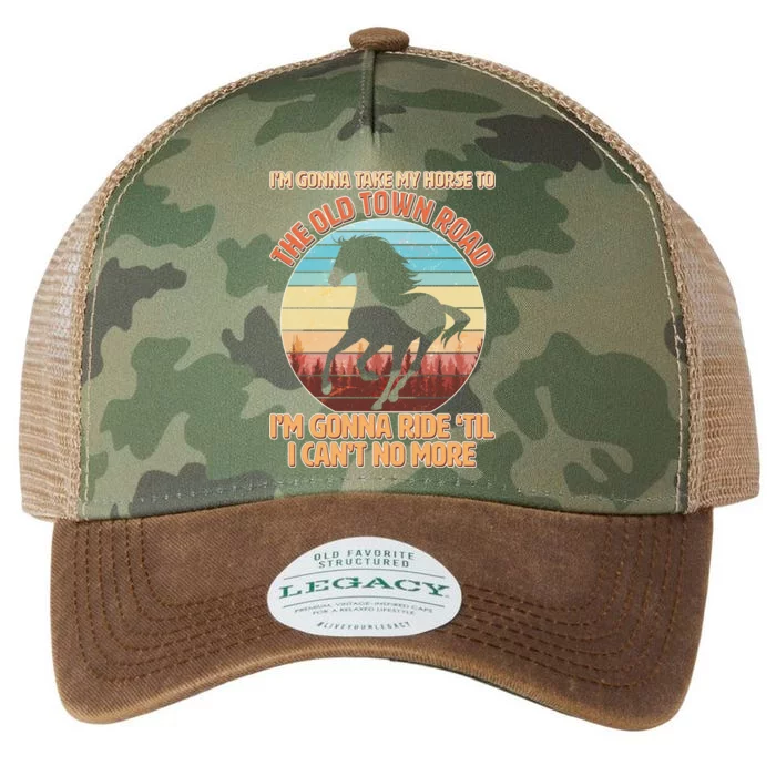 Vintage Take My Horse To The Old Town Road Legacy Tie Dye Trucker Hat