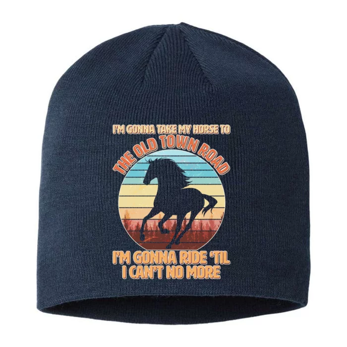 Vintage Take My Horse To The Old Town Road 8 1/2in Sustainable Knit Beanie