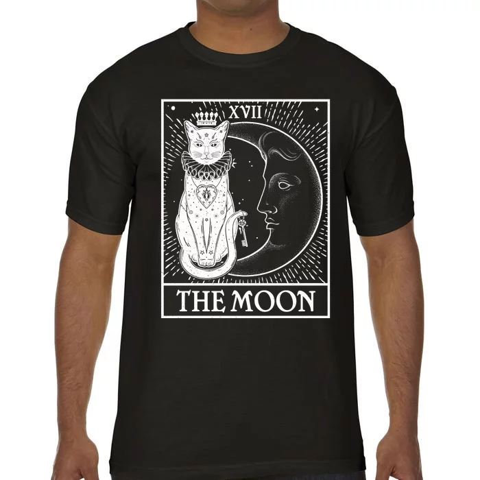 Vintage Tarot Card XVII The Moon Cat Comfort Colors T-Shirt