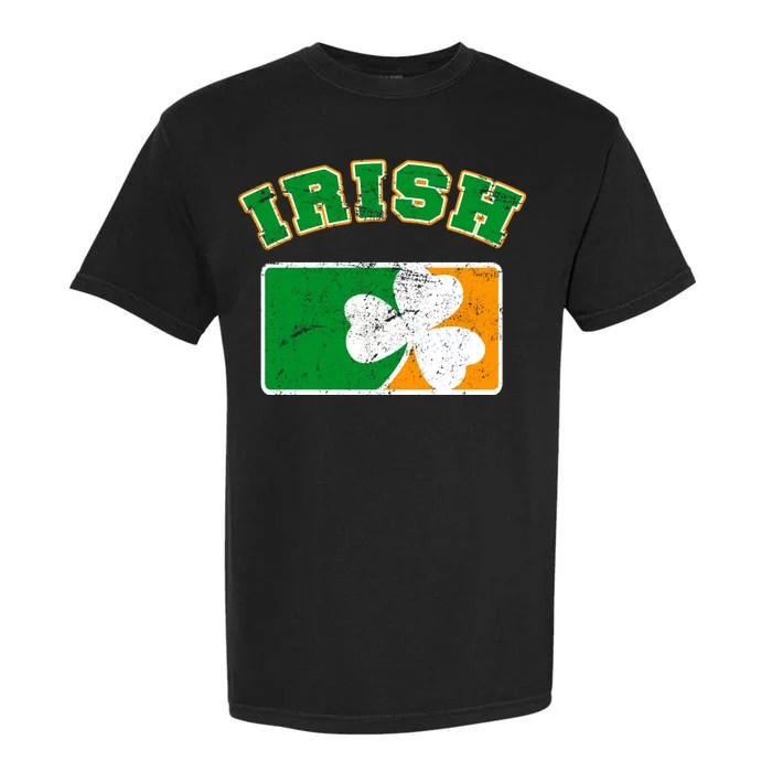 Vintage Team Irish Flag St. Patrick's Day Garment-Dyed Heavyweight T-Shirt