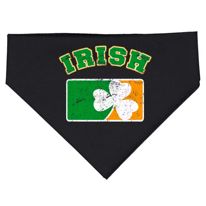 Vintage Team Irish Flag St. Patrick's Day USA-Made Doggie Bandana