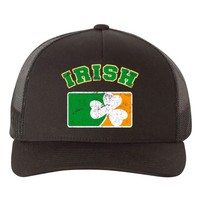 Vintage Team Irish Flag St. Patrick's Day Yupoong Adult 5-Panel Trucker Hat