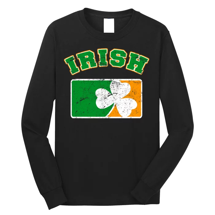 Vintage Team Irish Flag St. Patrick's Day Long Sleeve Shirt