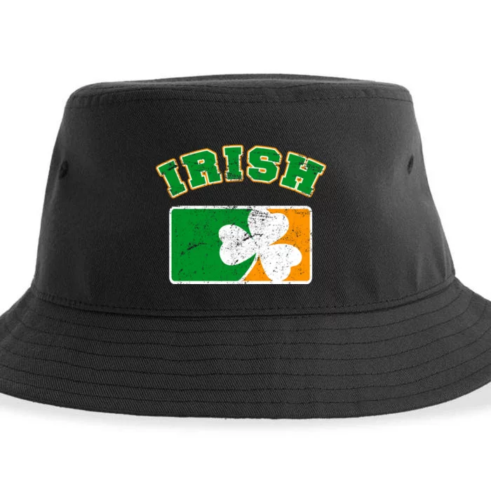 Vintage Team Irish Flag St. Patrick's Day Sustainable Bucket Hat