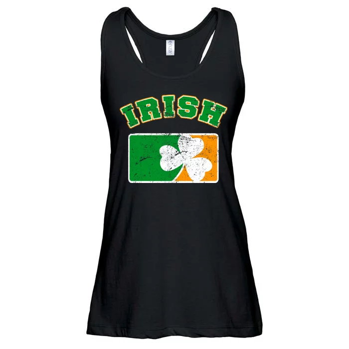 Vintage Team Irish Flag St. Patrick's Day Ladies Essential Flowy Tank