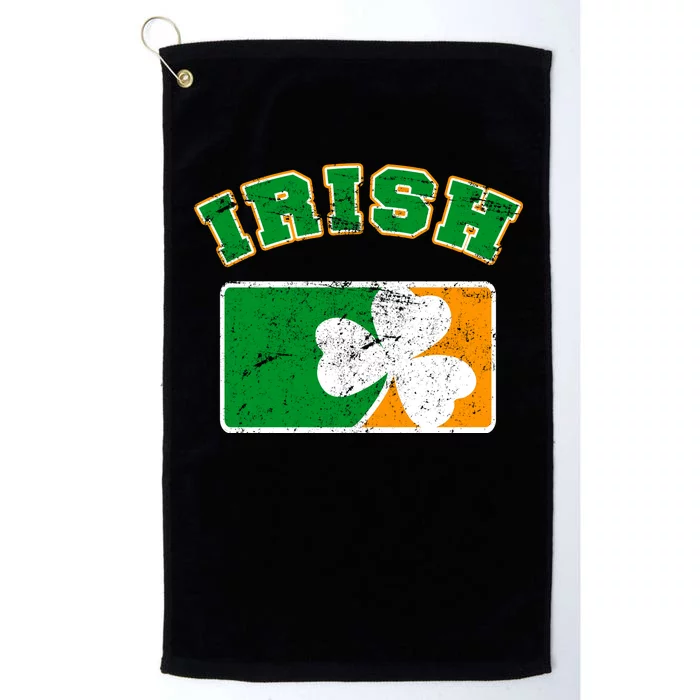 Vintage Team Irish Flag St. Patrick's Day Platinum Collection Golf Towel