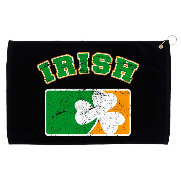 Vintage Team Irish Flag St. Patrick's Day Grommeted Golf Towel