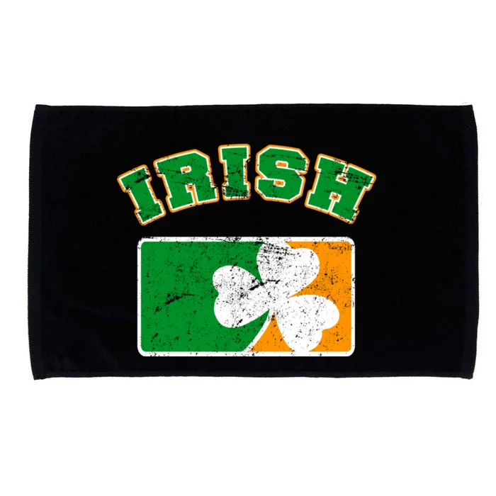 Vintage Team Irish Flag St. Patrick's Day Microfiber Hand Towel