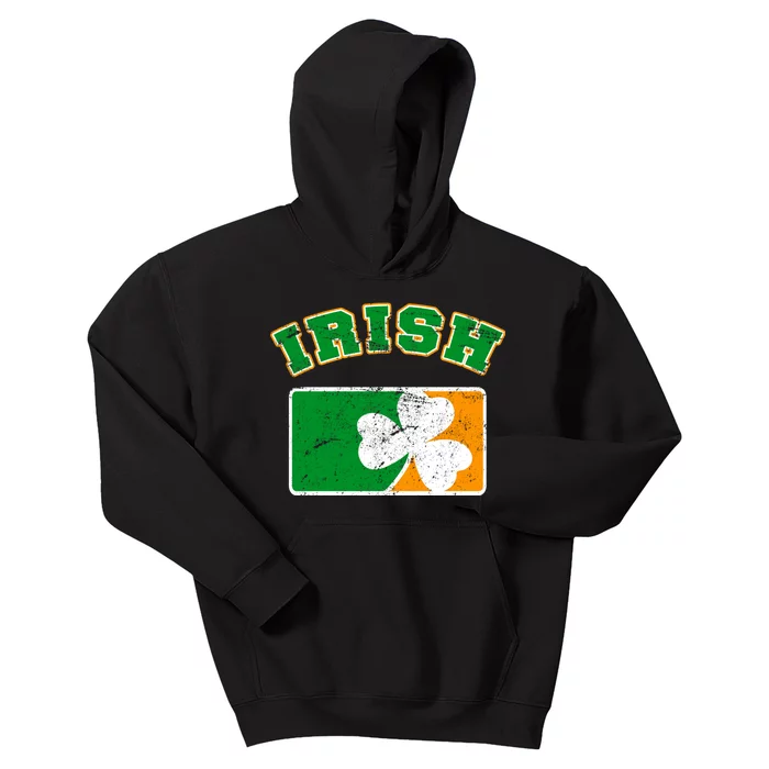 Vintage Team Irish Flag St. Patrick's Day Kids Hoodie