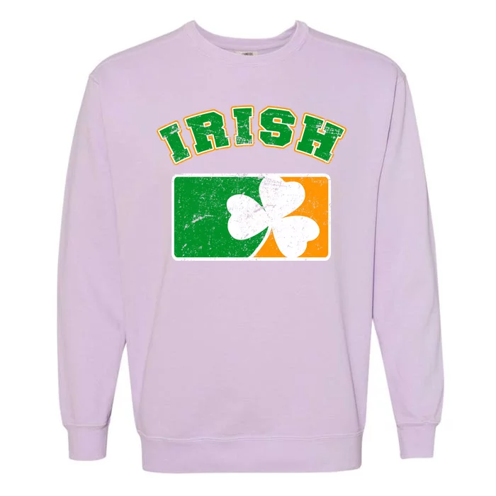 Vintage Team Irish Flag St. Patrick's Day Garment-Dyed Sweatshirt