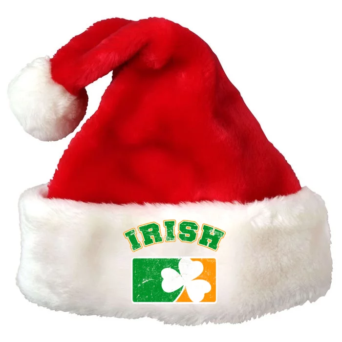 Vintage Team Irish Flag St. Patrick's Day Premium Christmas Santa Hat