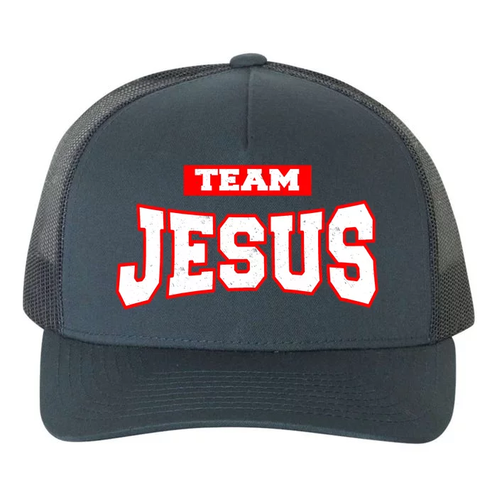 Vintage Team Jesus Funny Christian Yupoong Adult 5-Panel Trucker Hat