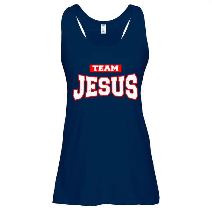 Vintage Team Jesus Funny Christian Ladies Essential Flowy Tank