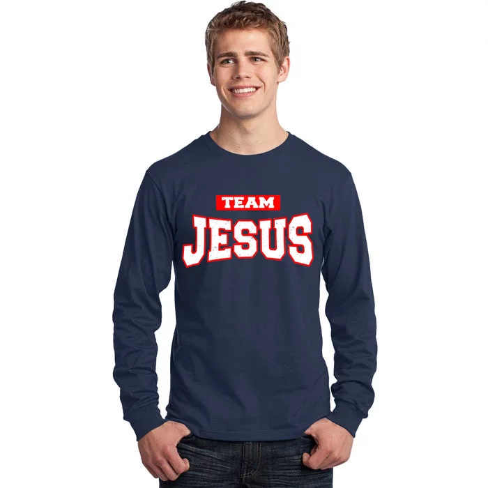 Vintage Team Jesus Funny Christian Tall Long Sleeve T-Shirt