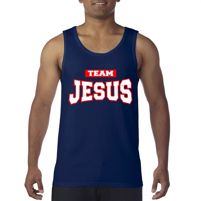 Vintage Team Jesus Funny Christian Tank Top