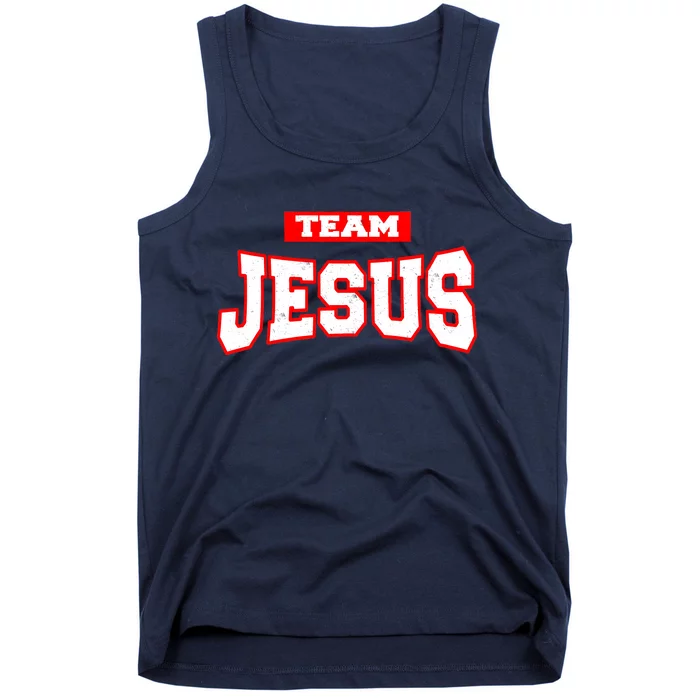 Vintage Team Jesus Funny Christian Tank Top