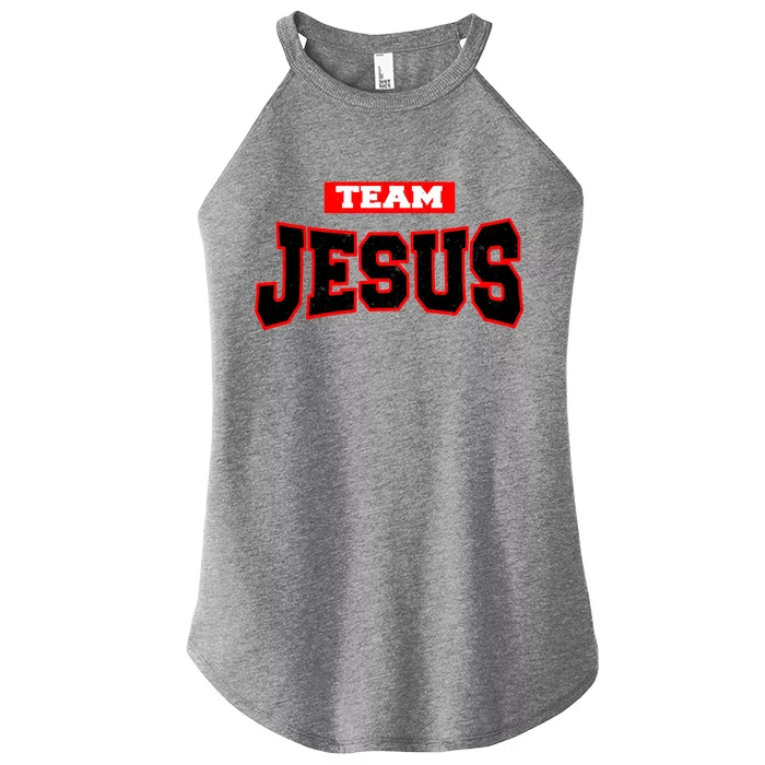 Vintage Team Jesus Funny Christian Women’s Perfect Tri Rocker Tank