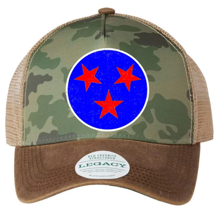 Vintage Tennessee State Flag Legacy Tie Dye Trucker Hat