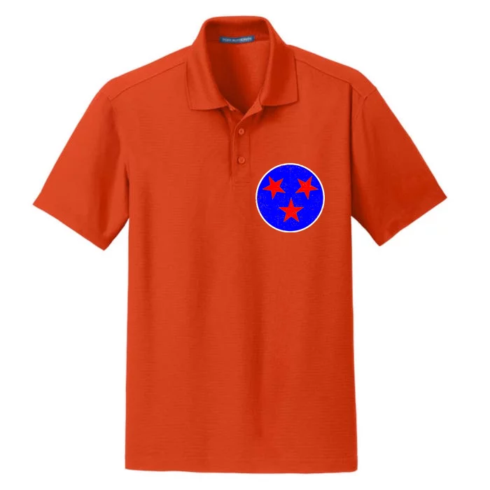 Vintage Tennessee State Flag Dry Zone Grid Performance Polo