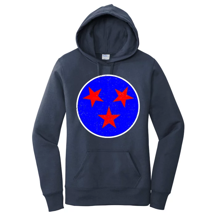 Vintage Tennessee State Flag Women's Pullover Hoodie