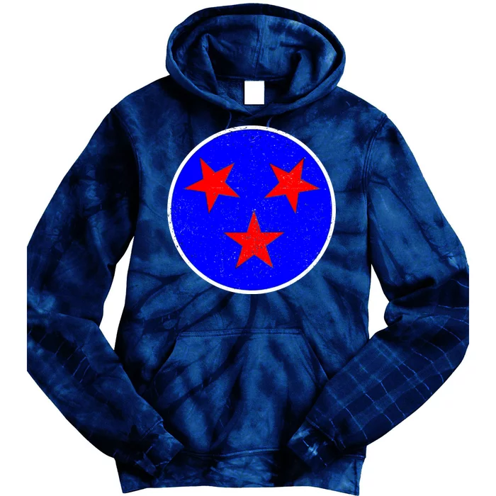 Vintage Tennessee State Flag Tie Dye Hoodie