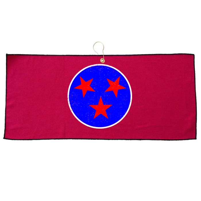 Vintage Tennessee State Flag Large Microfiber Waffle Golf Towel