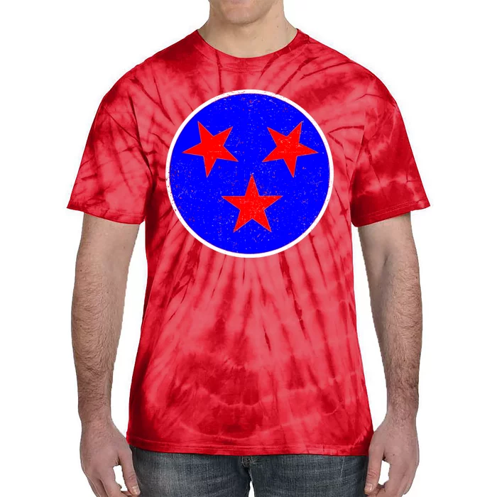 Vintage Tennessee State Flag Tie-Dye T-Shirt