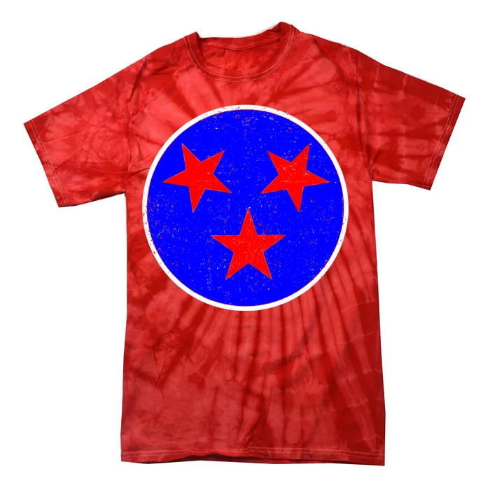 Vintage Tennessee State Flag Tie-Dye T-Shirt