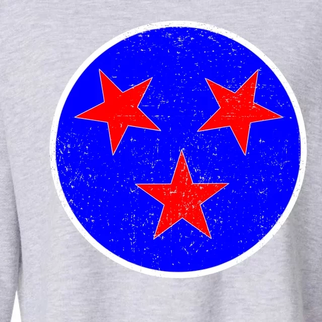 Vintage Tennessee State Flag Cropped Pullover Crew