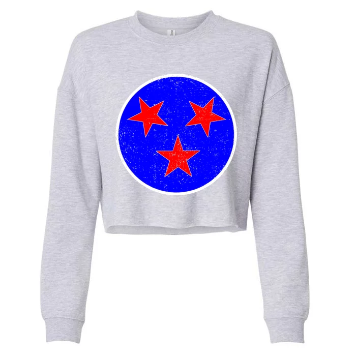 Vintage Tennessee State Flag Cropped Pullover Crew