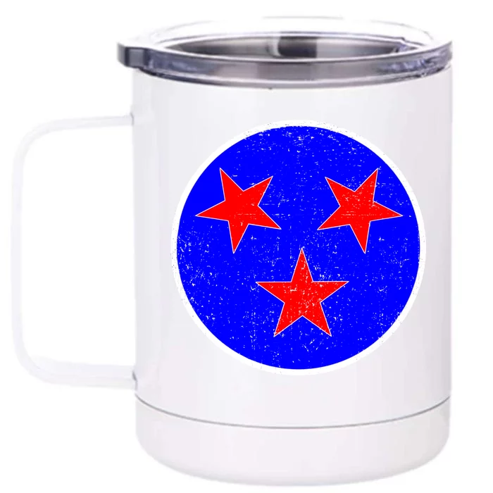 Vintage Tennessee State Flag Front & Back 12oz Stainless Steel Tumbler Cup