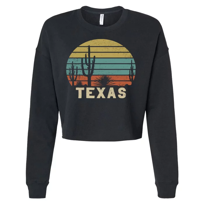 Vintage Texas Cropped Pullover Crew