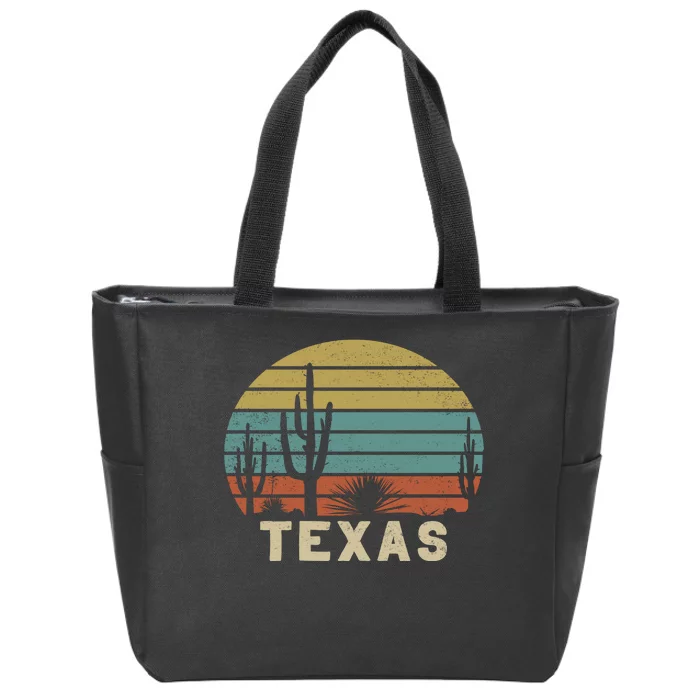 Vintage Texas Zip Tote Bag