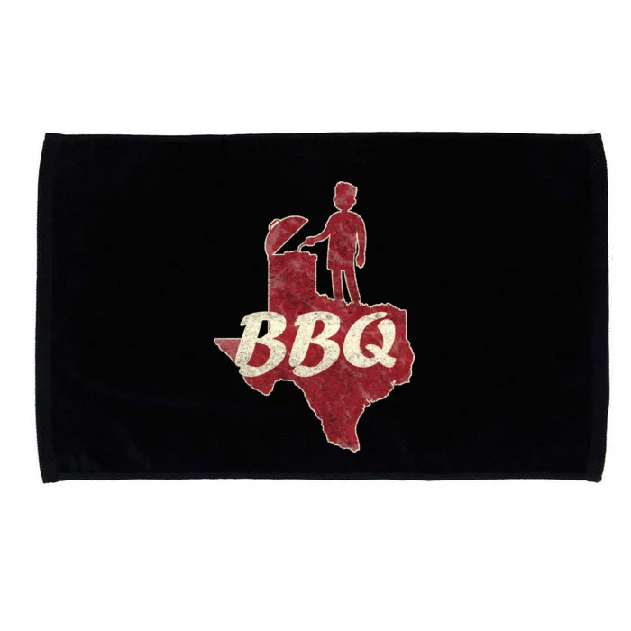 Vintage Texas BBQ Microfiber Hand Towel