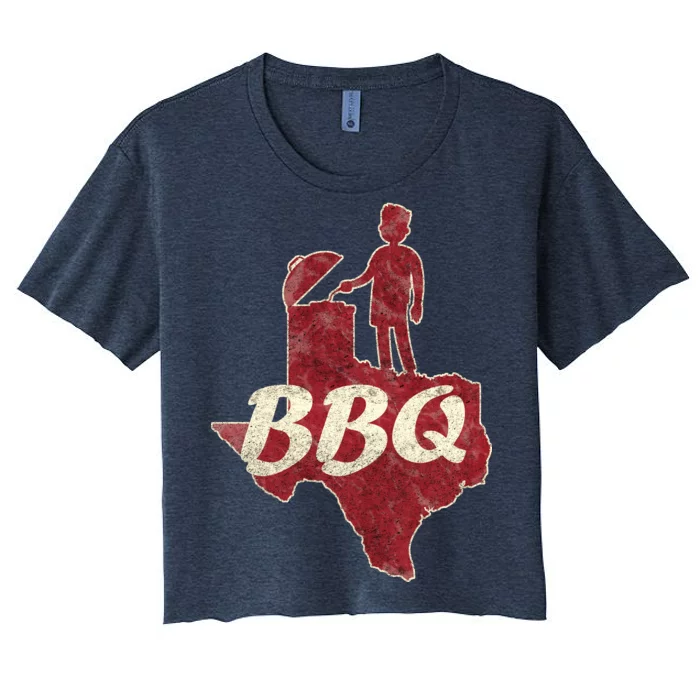 Vintage Texas BBQ Women's Crop Top Tee